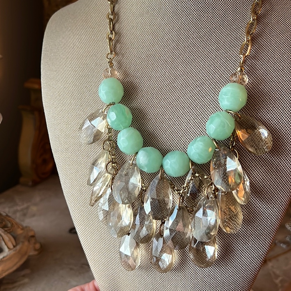 gold statement necklace